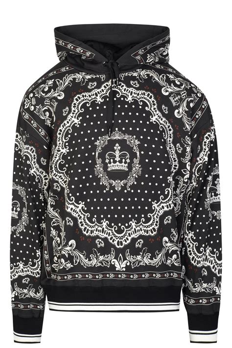 blue dolce gabbana hoodie|dolce and gabbana crown hoodie.